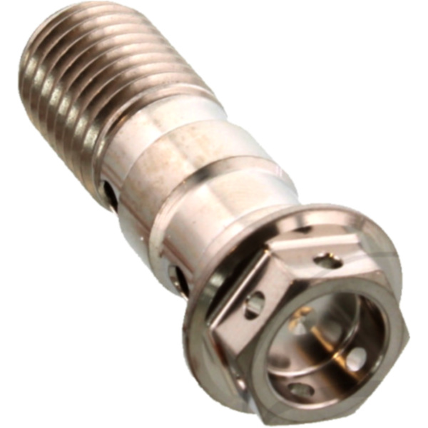 Banjo bolt double m10x1.25 TIBANJOD10R fitting for Yamaha YZF-R6  600 RJ031 2000, 120 PS, 88 kw