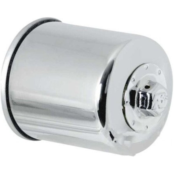 Ölfilter chrom K&N passend für Kawasaki GPZ  500 EX500D 1998, 60/50/34/27 PS, 44/37/25/20 kw