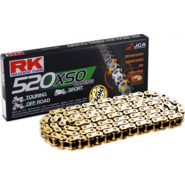 RK X-Ring Chain  GB520XSO/098 fitting for Ducati SL Super Light 900 906SC2 1992, 78 PS, 57 kw