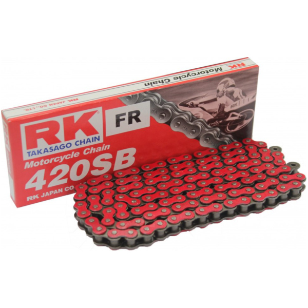 RK Std Chain RT420SB/130  Chain  open with Clips fitting for Derbi Senda DRD Racing 50 SR2D2B 2008, 2,9 PS, 2,1 kw