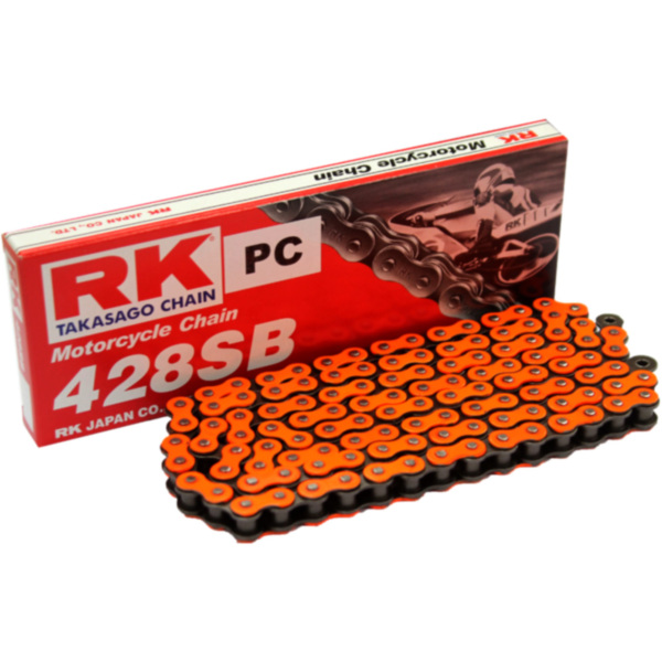 Motorradkette Antriebskette RK Standardkette OR428SB/136 passend für Sachs XTC Racing 125 675 1998, 15 PS, 11 kw