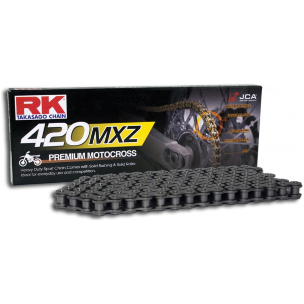 RK Standard Chain  420MXZ/132 fitting for Beta RR Enduro 50 ZD3BE001 2007, 1,8 PS, 1,3 kw