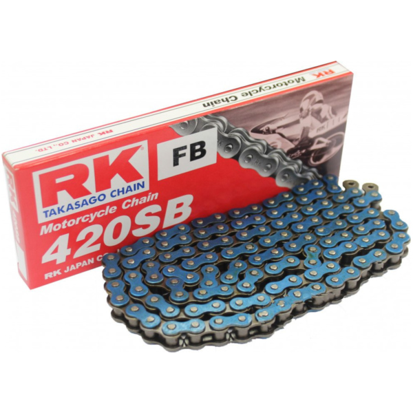 RK Std Chain BL420SB/126  Chain  open with Clips fitting for Aprilia RX Racing6-Gang 50 STC00 2004, 