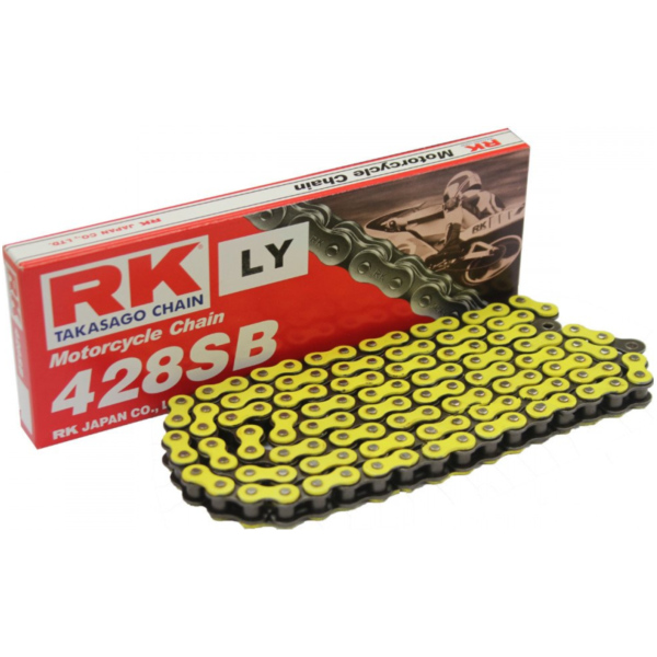 RK Std Chain NEGE428SB/132  Chain  open with Cli fitting for Honda XR  125 JD19A 2007, 11,3 PS, 8,3 kw