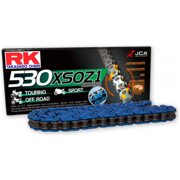 Rk x-ring chain blue 530xsoz1/110