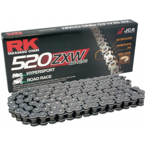 Rk x-ring chain 520zxw/110 fitting for Aprilia RSV4 Racing Factory LEABS 1000 RKL00/RKL01 2016, 201 PS, 148 kw