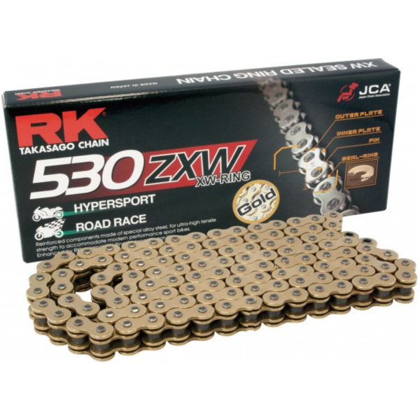 Rk x-ring chain gb530zxw/116 fitting for Suzuki GSX  1400 WVBN1111 2005, 106 PS, 78 kw