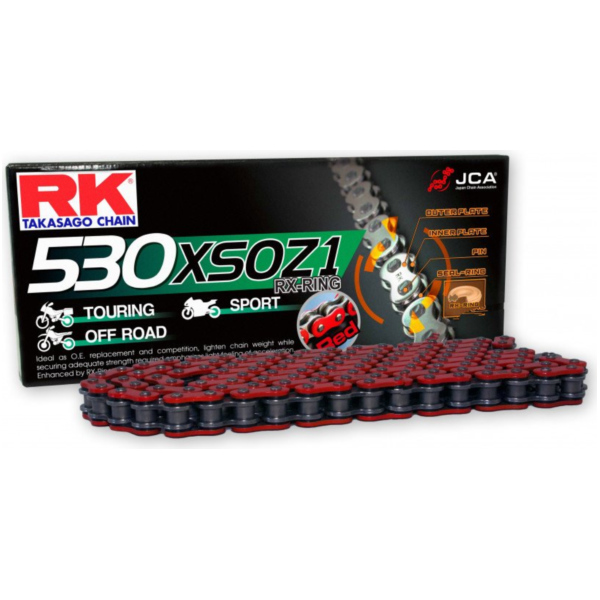Motorradkette Antriebskette RK X-Ringkette RT530XSOZ1/116