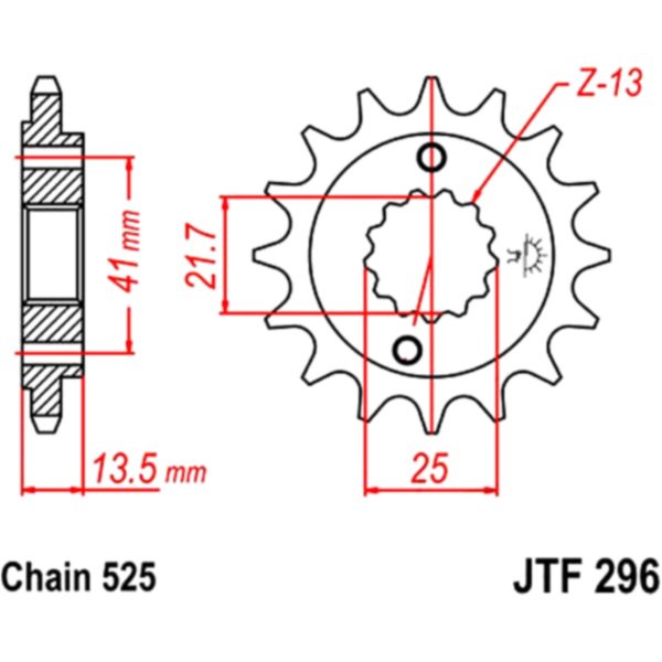 Front sprocket 15tooth pitch 525 JTF29615