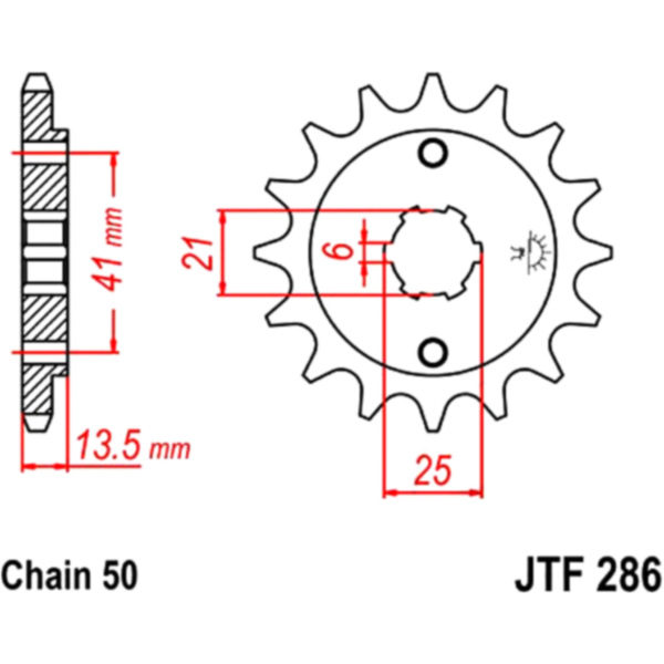Front sprocket 15tooth pitch 530 JTF28615