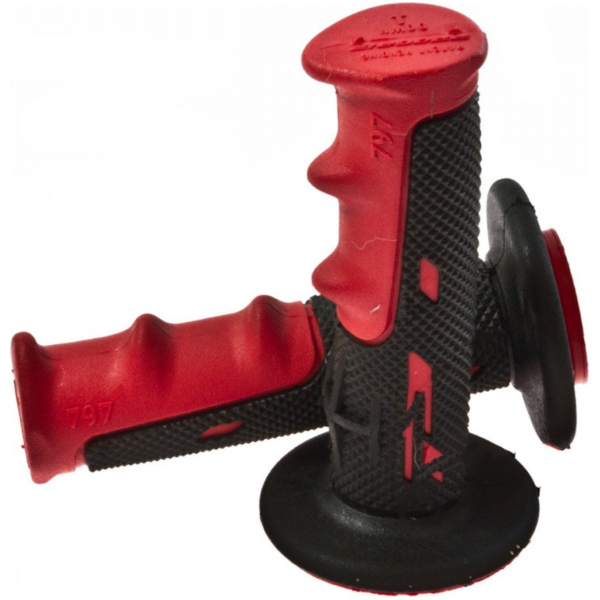 Lenkergriffe Lenkergriffe Griffgummi schwarz/rot