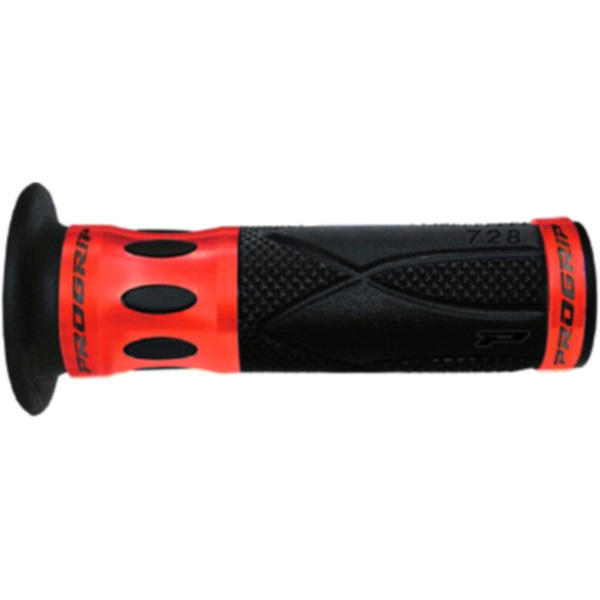 Griffgummi schwarz/rot alu_1