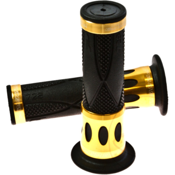 Grips black/gold aluminium