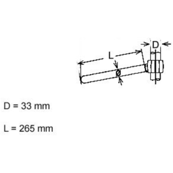 Lenker Stahl chrom 22MM Fehling 7997_1