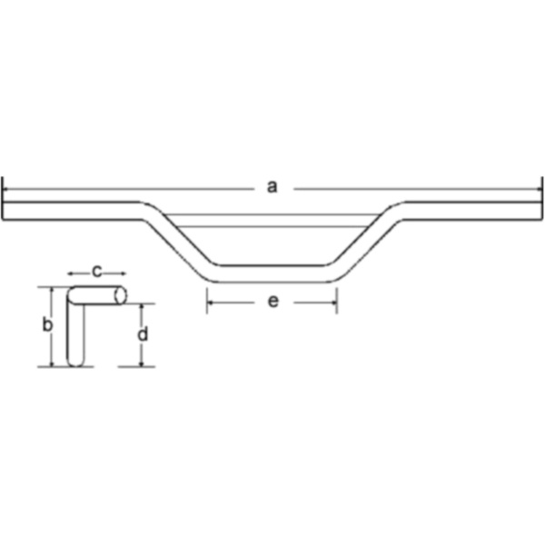 Lenker Stahl chrom 22MM Fehling 7884_2