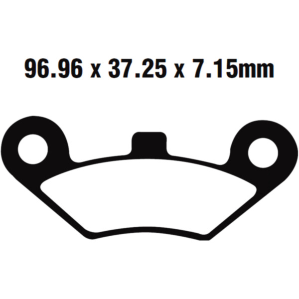 Brake pads std ebc FA453TT fitting for Goes G  625  2014, 35/21 PS, 26/15 kw