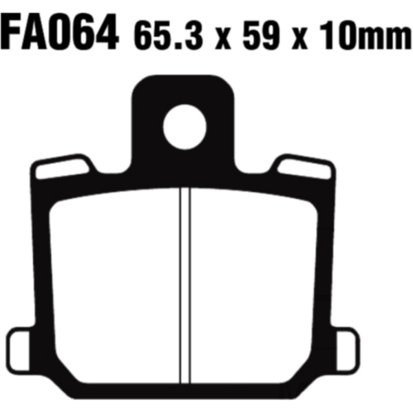 Brake pad standard ebc FA064