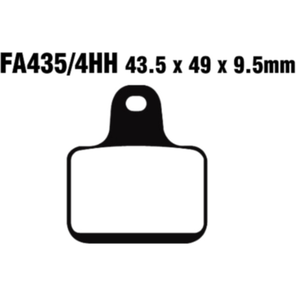 Bremsbeläge Bremsklotz Sinter HH EBC FA4354HH