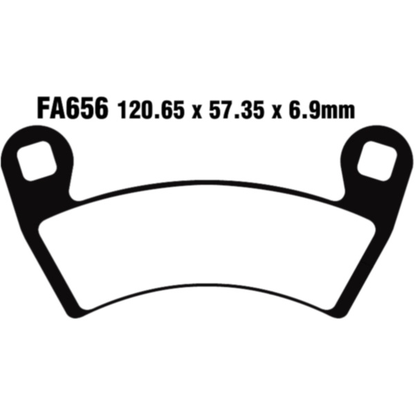 Brake pads Standard EBC FA656TT
