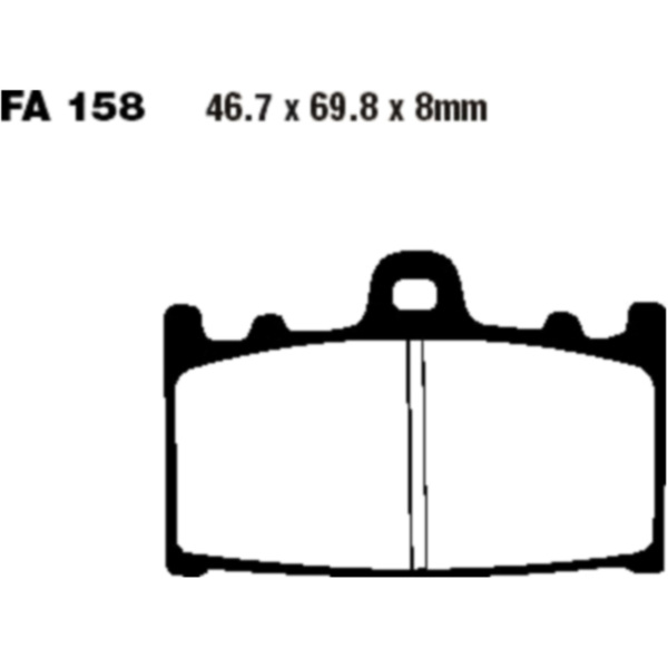 Brake pads sintered epfa ebc EPFA158HH