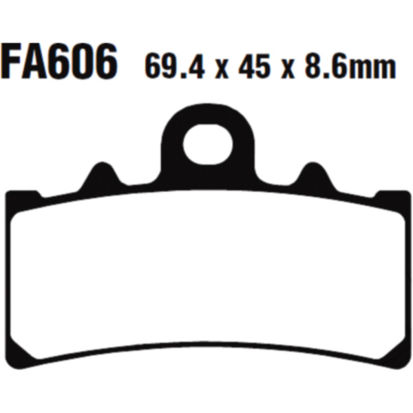 Brake pads sintered hh ebc FA606HH
