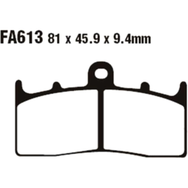 Brake pads sintered hh ebc FA613HH fitting for BMW K ABS DTC ESA 1600 K16GT/K48 2015, 160 PS, 118 kw