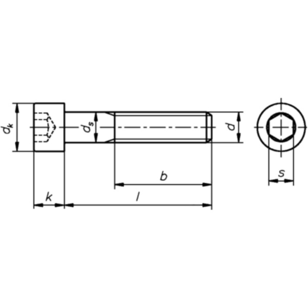 Cap head allen bolt m5x25 din912_1