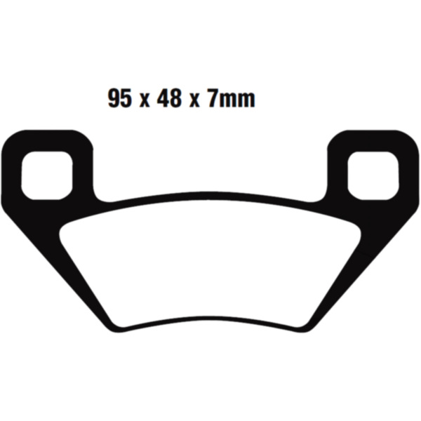 Brake pads std ebc FA395TT fitting for Arctic Cat/Textron Cat 4WD 650  2012, 