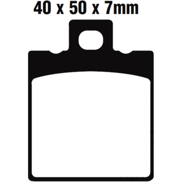 Brake pads std ebc FA047TT fitting for Cagiva Mito 7-Gang 125  1991, 31 PS, 23 kw