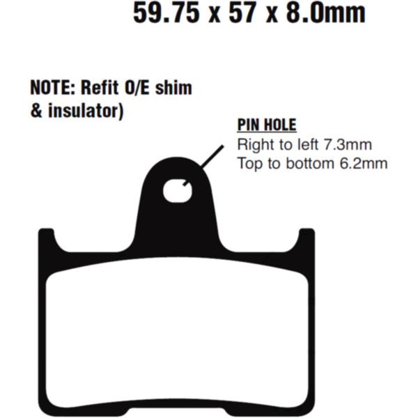 Brake pads semi-sint v ebc FA254V