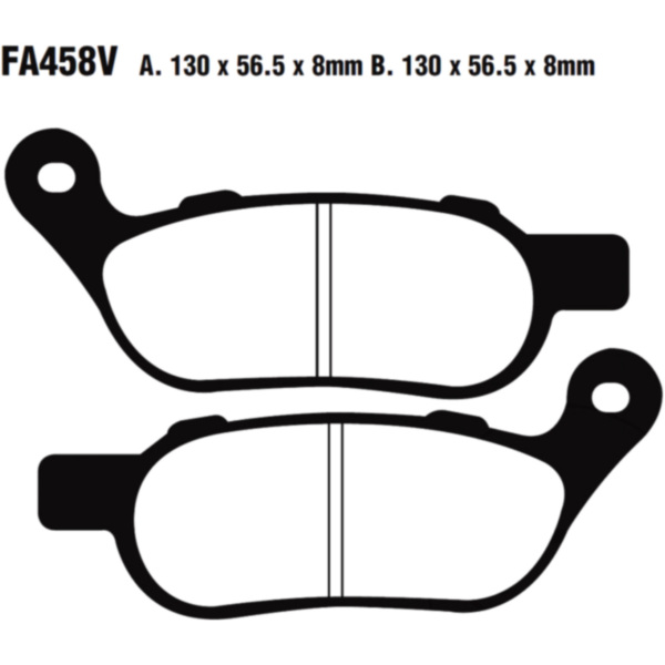 Brake pads semi-sint v ebc FA458V