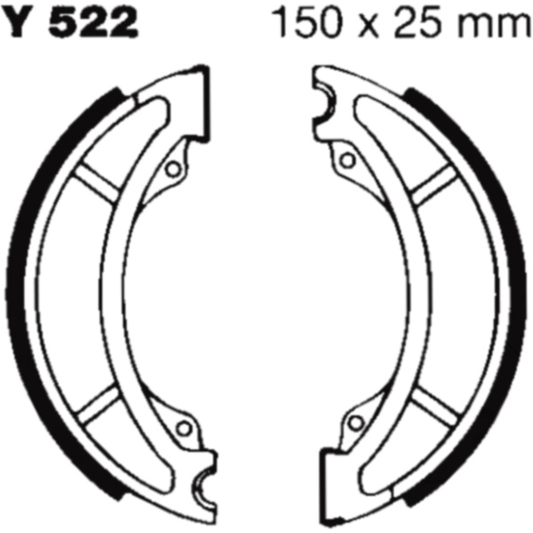 Bremsbacken ohne Feder EBC Y522