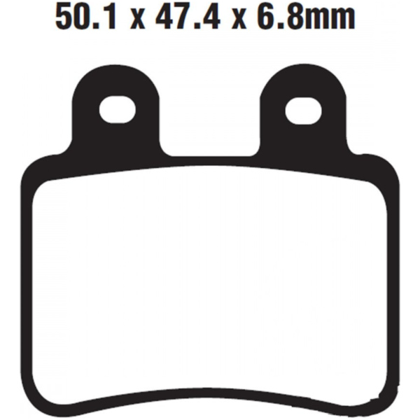 Brake pads sintered hh ebc FA350HH fitting for Sherco EN  125  2012, 