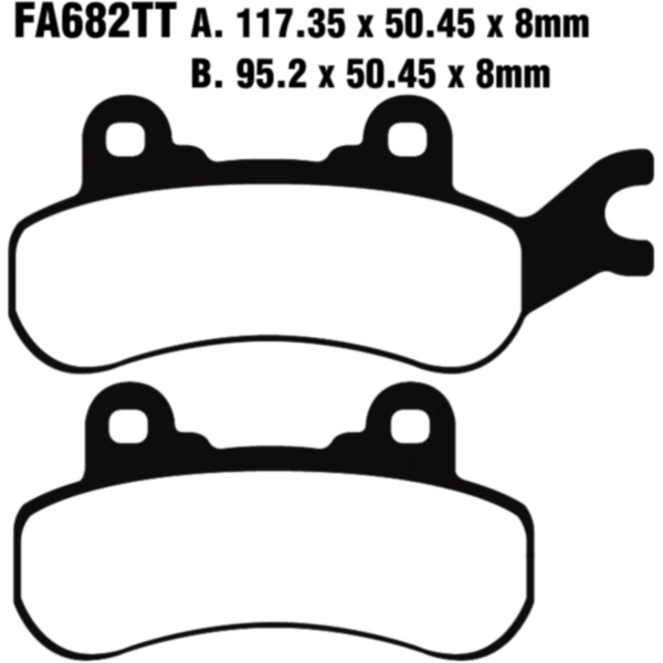 Bremsbeläge Bremsklotz Standard EBC FA682TT