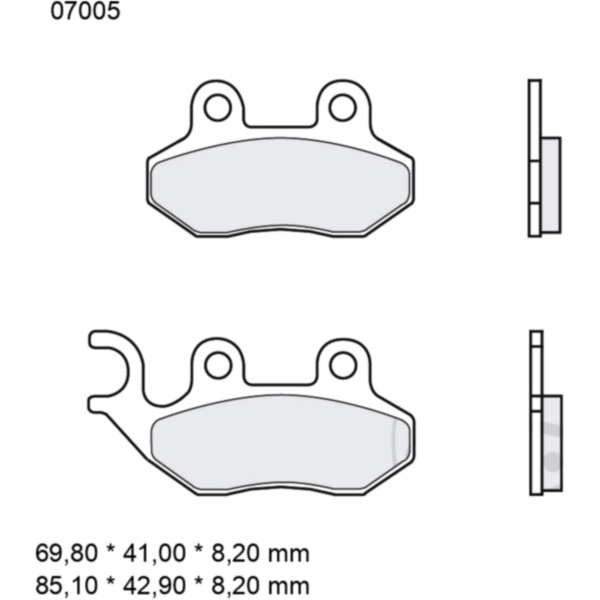 Bremsklotz CC Scooter Brembo Alternative: 7321912_1