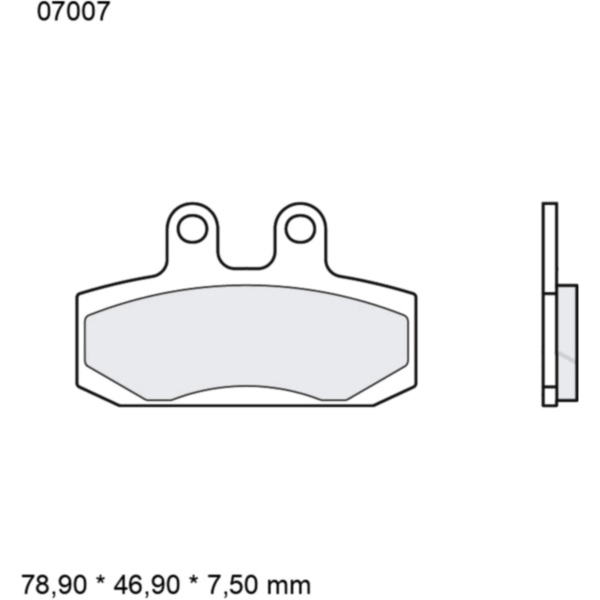 Bremsklotz CC Scooter Brembo Alternative: 7370950_1