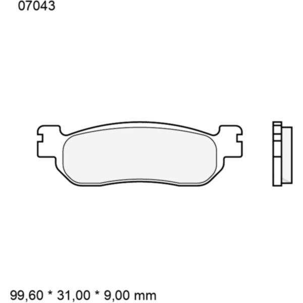 Bremsklotz CC Scooter Brembo Alternative: 7321680_1