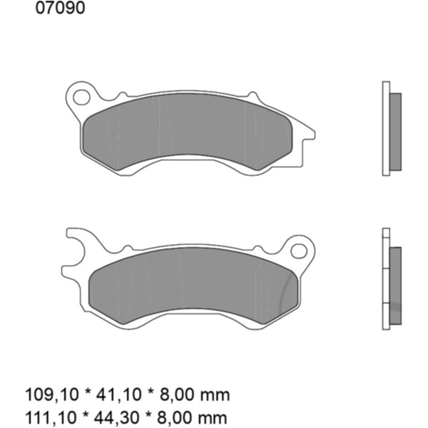 BRAKE PADS CARBON CERAMIC SCOOTER CC BREMBO_1