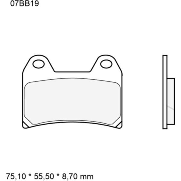 Bremsklotz Sinter LA Brembo Alternative: 7329048_1