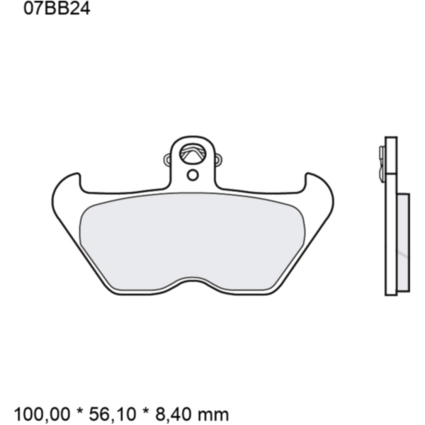 BRAKE PADS SINTERED ROAD FRONT LONG LIFE LA BREMBO_1