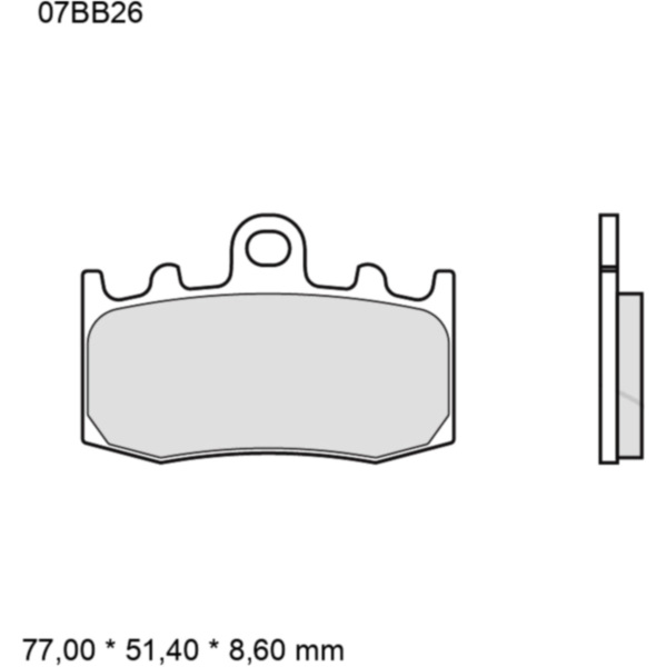 Bremsklotz Sinter LA Brembo Alternative: 7324163_1