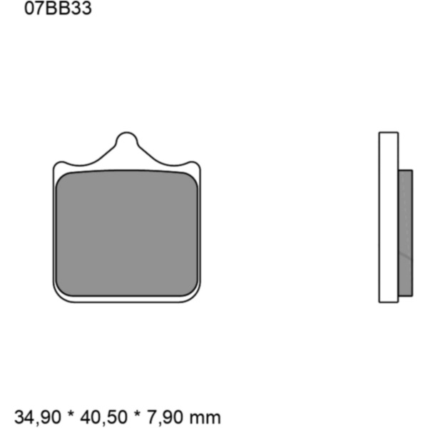 BRAKE PADS SINTERED ROAD FRONT LONG LIFE LA BREMBO_1