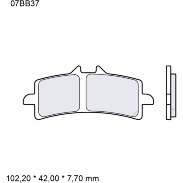 Bremsklotz Sinter LA Brembo Alternative: 7322456_1