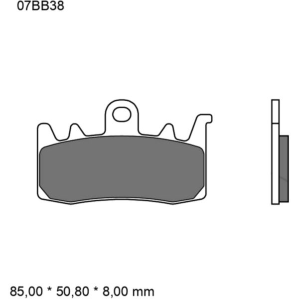 Bremsklotz Sinter LA Brembo Alternative: 7326419_1