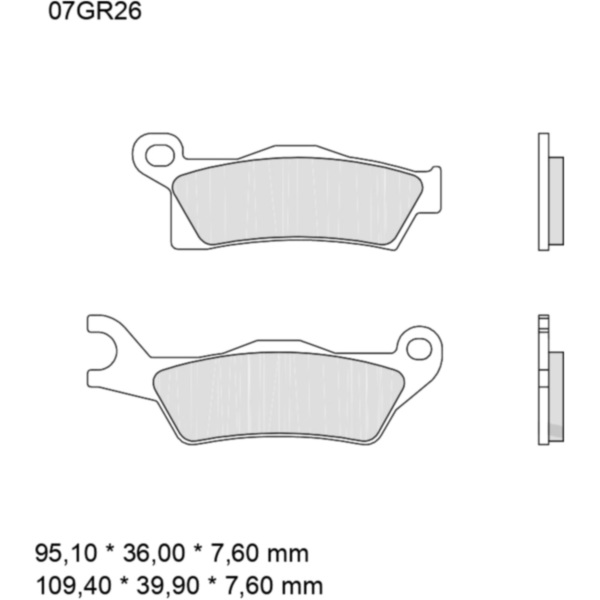 Bremsklotz Sinter SD Brembo Alternative: 7370018_1