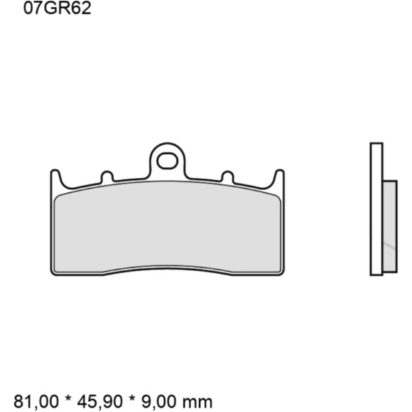BRAKE PADS SINTERED ROAD FRONT LONG LIFE LA BREMBO_1