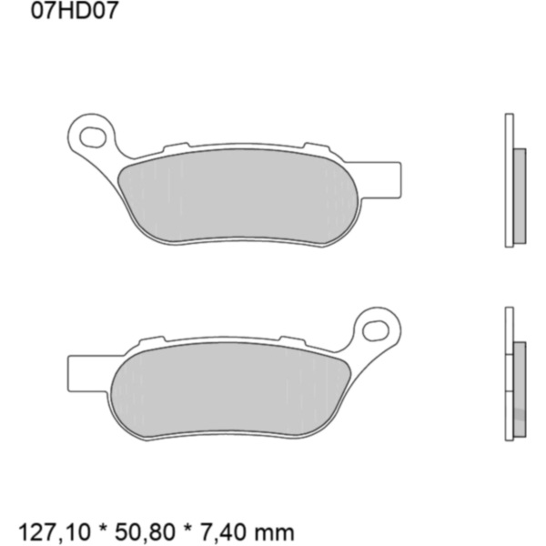 BRAKE PADS SINTERED ROAD REAR SP BREMBO_1