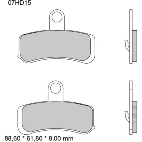 Bremsklotz Sinter vorne SA Brembo Alternative: 7321391_1
