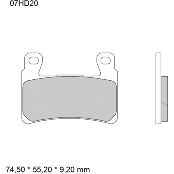 Bremsklotz Sinter vorne SA Brembo Alternative: 7329741_1