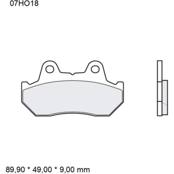 BRAKE PADS SINTERED ROAD REAR SP BREMBO_1
